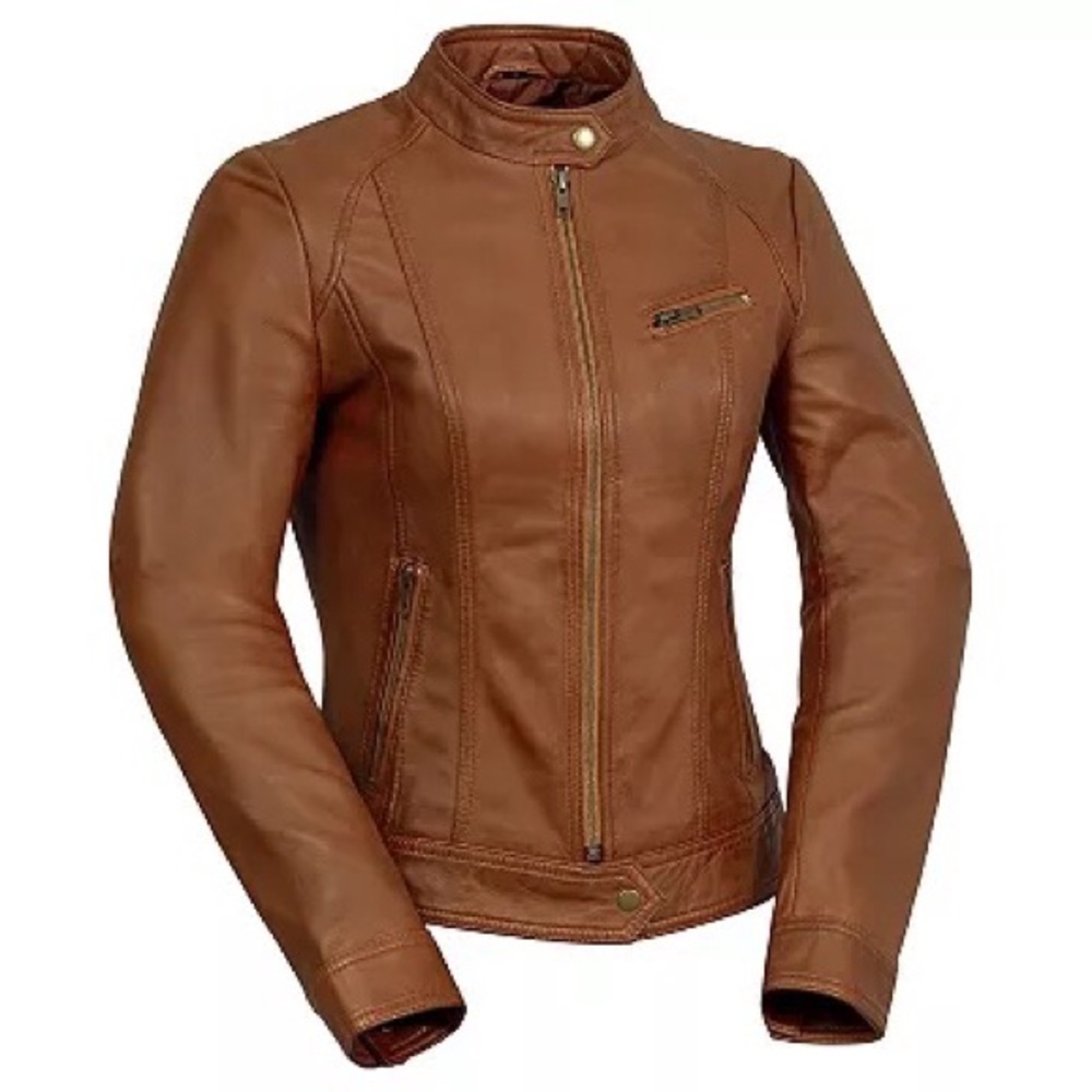 Whet Blu Brown Leather Jacket